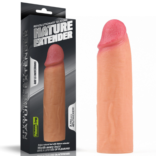 Censan Add 1.5 İnç Revolutionary Silicone Nature Extender Penis Kılıfı